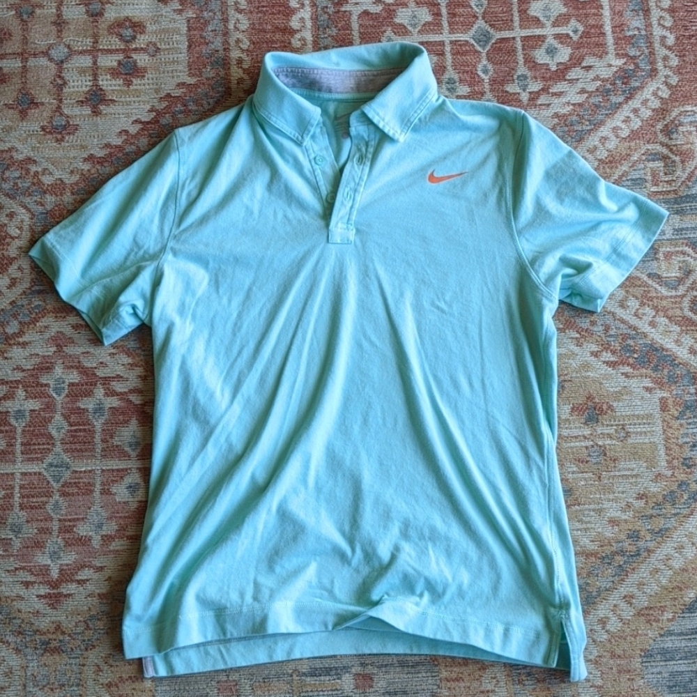 Nike light blue size large polo